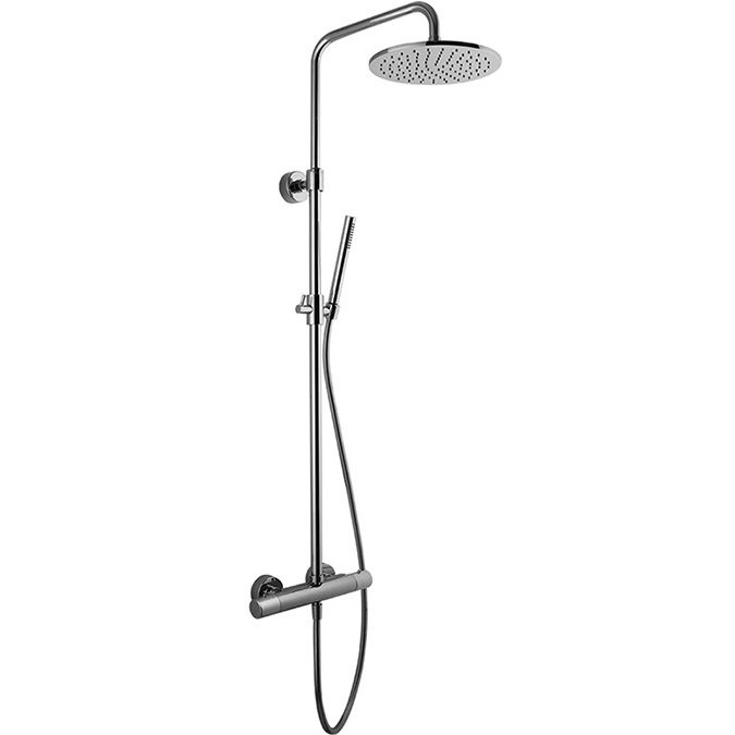 Душевая стойка с верхним душем 25x25 Fima Carlo Frattini Wellness Colonne doccia F3255/R256CR (хром), без излива