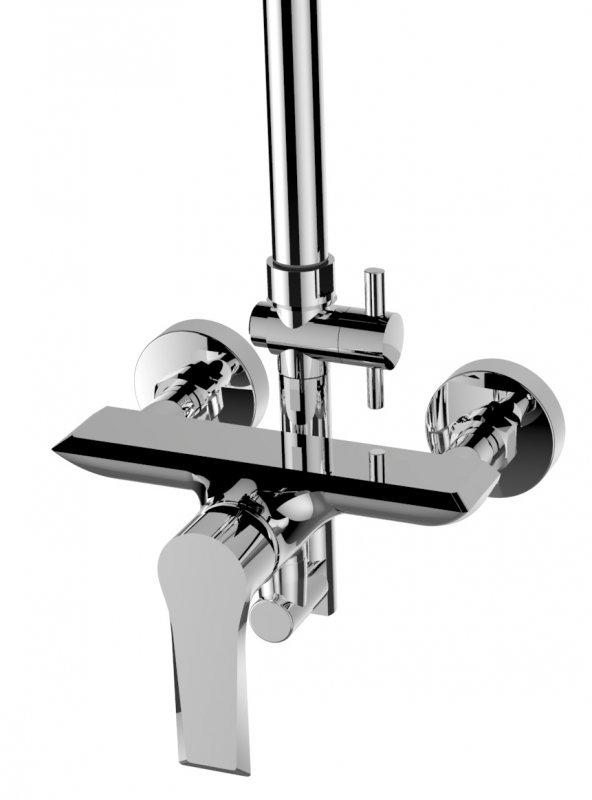 Душевая стойка BelBagno Bocco BB-COLD-U-CRM (хром), без смесителя, без излива
