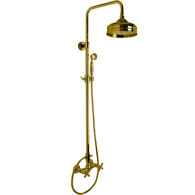 Душевая стойка Fima Carlo Frattini Olivia F5005/2OR (золотой), без излива