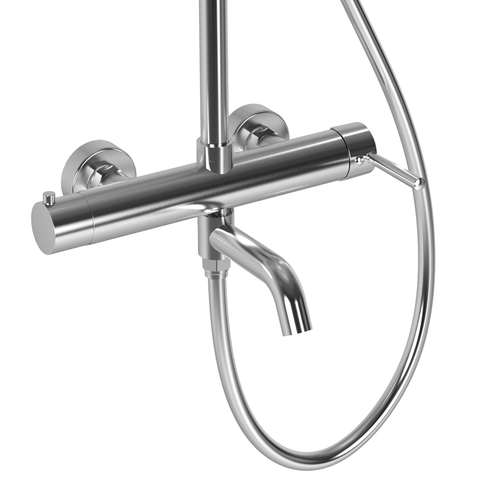 Душевая стойка Raiber Graceful RP-006 (хром), со смесителем