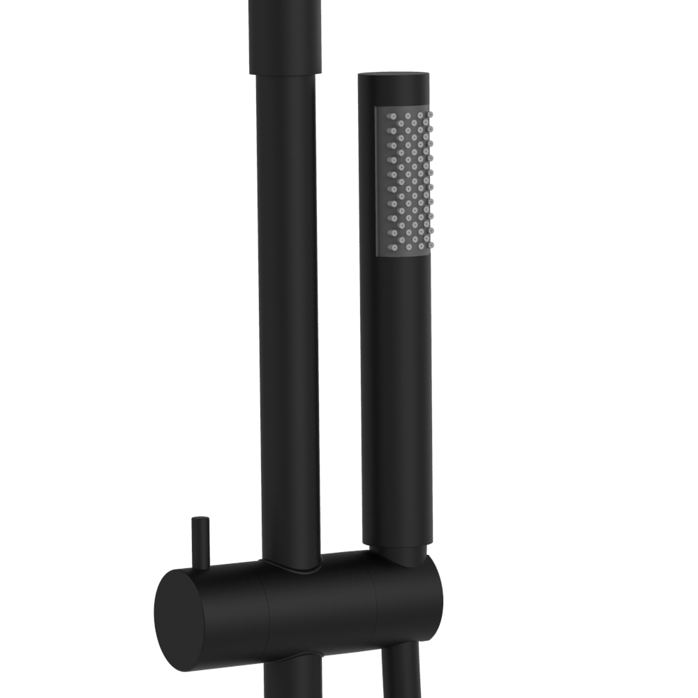 Душевая стойка Raiber Graceful RPB-006 (черный матовый), со смесителем