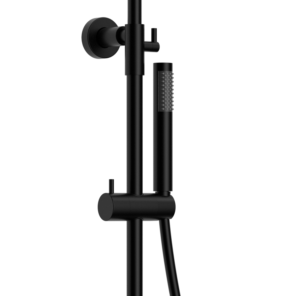 Душевая стойка Raiber Premium Graceful RPB-007 (черный матовый), с термостатом