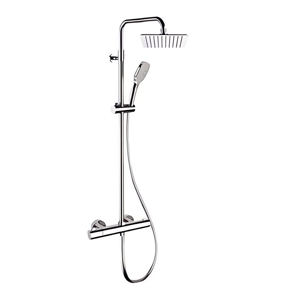 Душевая стойка Remer Elegance EQ32A8CPUFD25 (хром), верхний душ 25 см