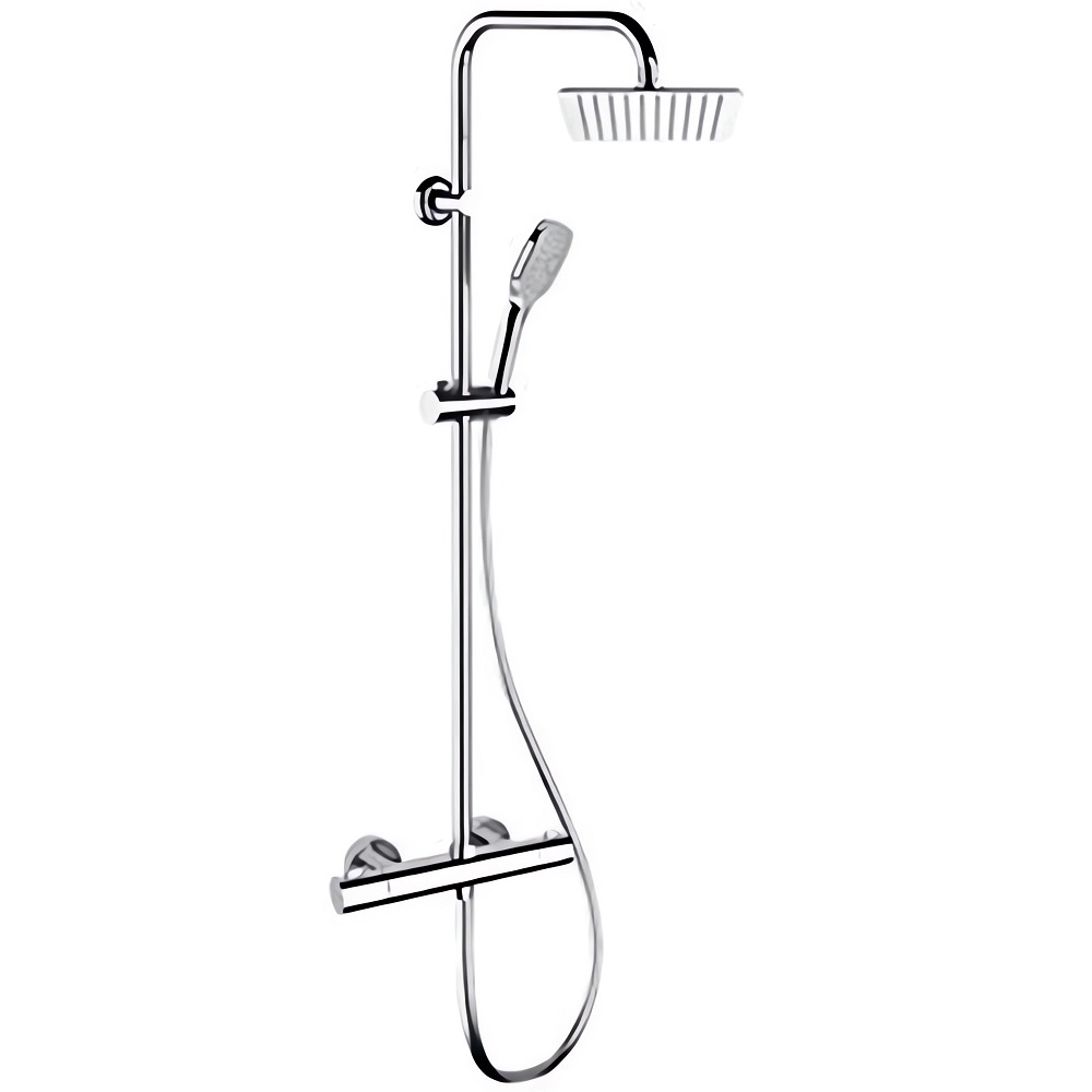 Душевая стойка Remer Elegance EQ32X8CPUFD25 (хром), верхний душ 25 см