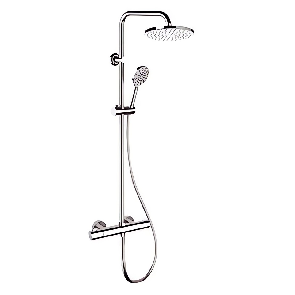 Душевая стойка Remer Elegance EQ32X8MPMD20 (хром), верхний душ 20 см