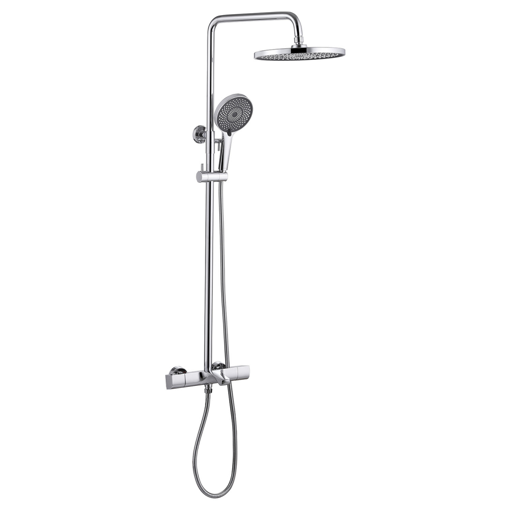 Душевая стойка с термостатом Abber Thermostat AF8516 (хром), с изливом