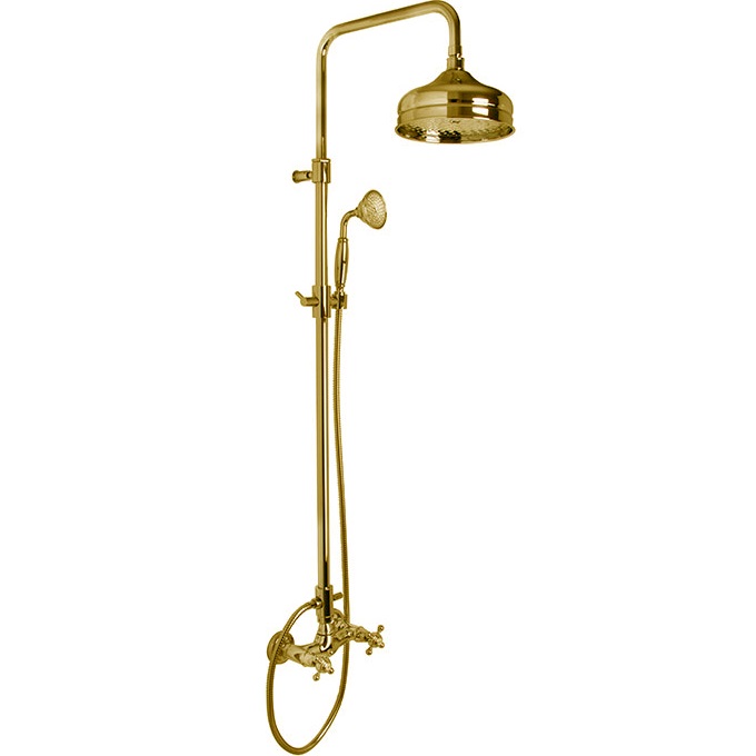 Душевая стойка со смесителем Fima Carlo Frattini Epoque F5055/2OR (золотой), без излива