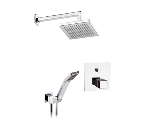 Душевой гарнитур Remer Qubika Thermo QT09S02 (хром)