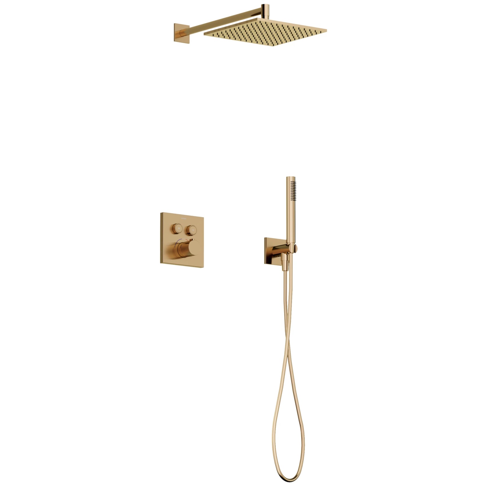 Душевой комплект с термостатом Sancos Линн (Linn) SC9022BB (брашированная бронза), с внутренней частью, без излива