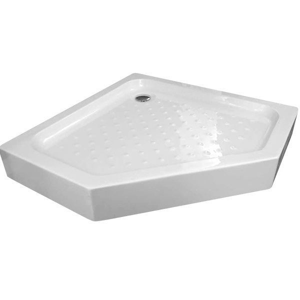 Душевой поддон Gemy ST09T 80x80x14 (белый), пятиугольный