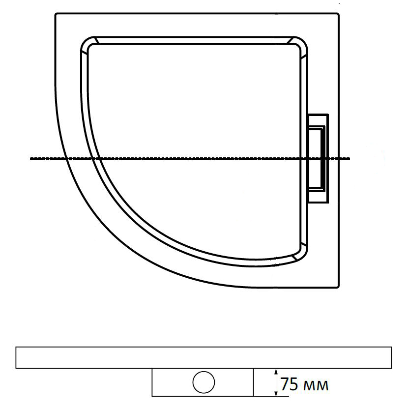 Душевой поддон RGW STA RGW STA-31W 16330400-01 100x100 (белый)