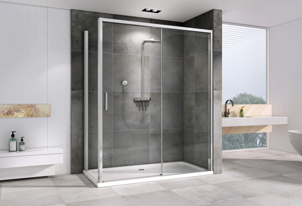 Душевой уголок Abber Komfort AG93120-S92 120x90x200 (хром), с доводчиками