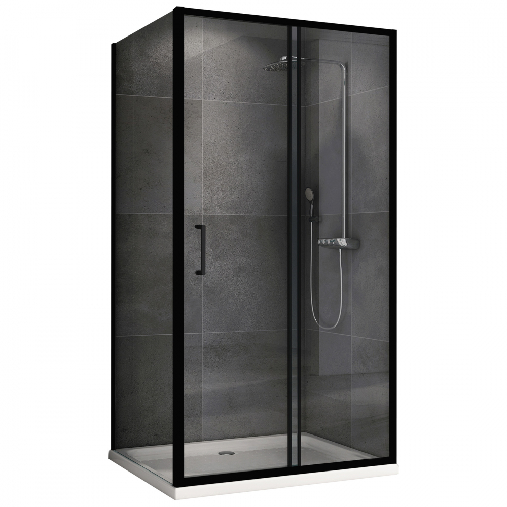 Душевой уголок Abber Schwarzer Diamant AG30110B5-S90B5 110x90x190 (черный матовый)