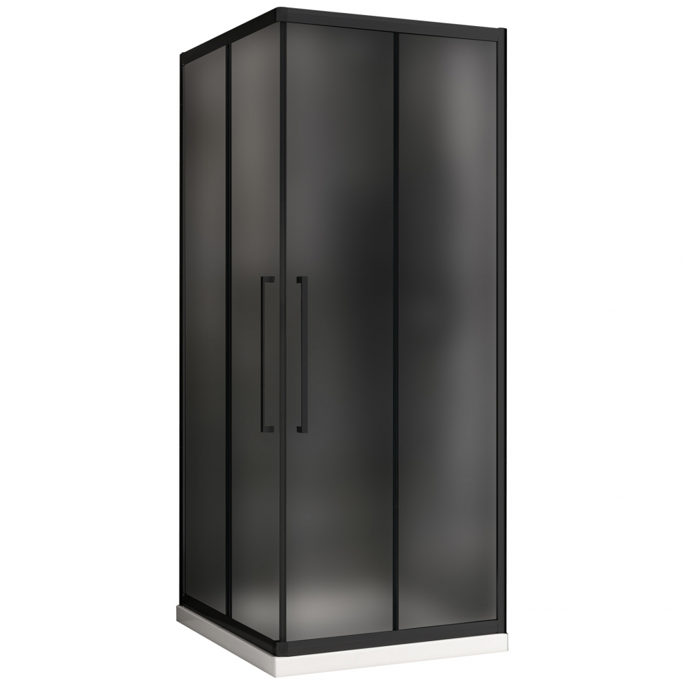 Душевой уголок Abber Schwarzer Diamant AG02080BMH 80х80х195 (черный матовый)
