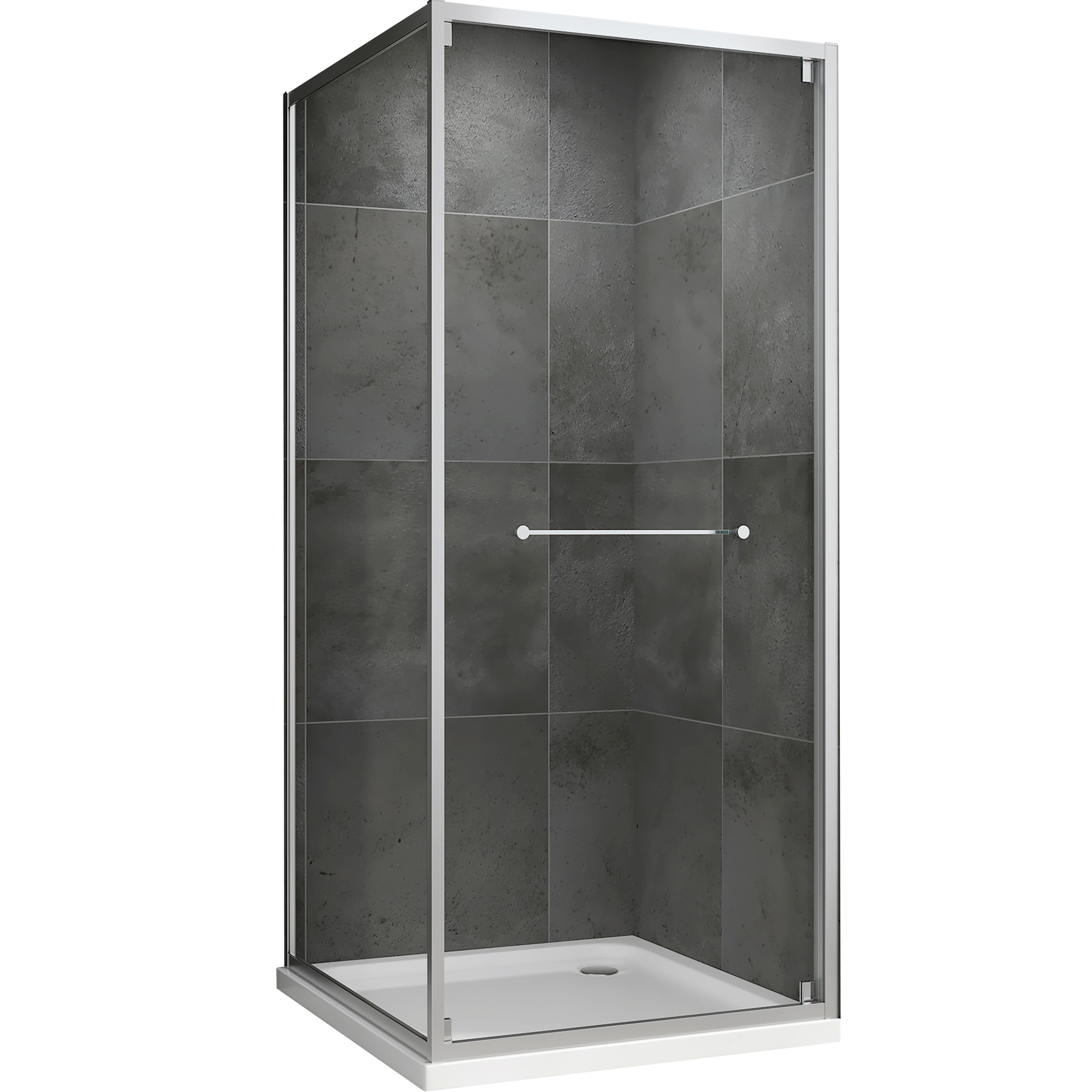 Душевой уголок Abber Schwarzer Diamant AG0A090 90x90x195 (хром)