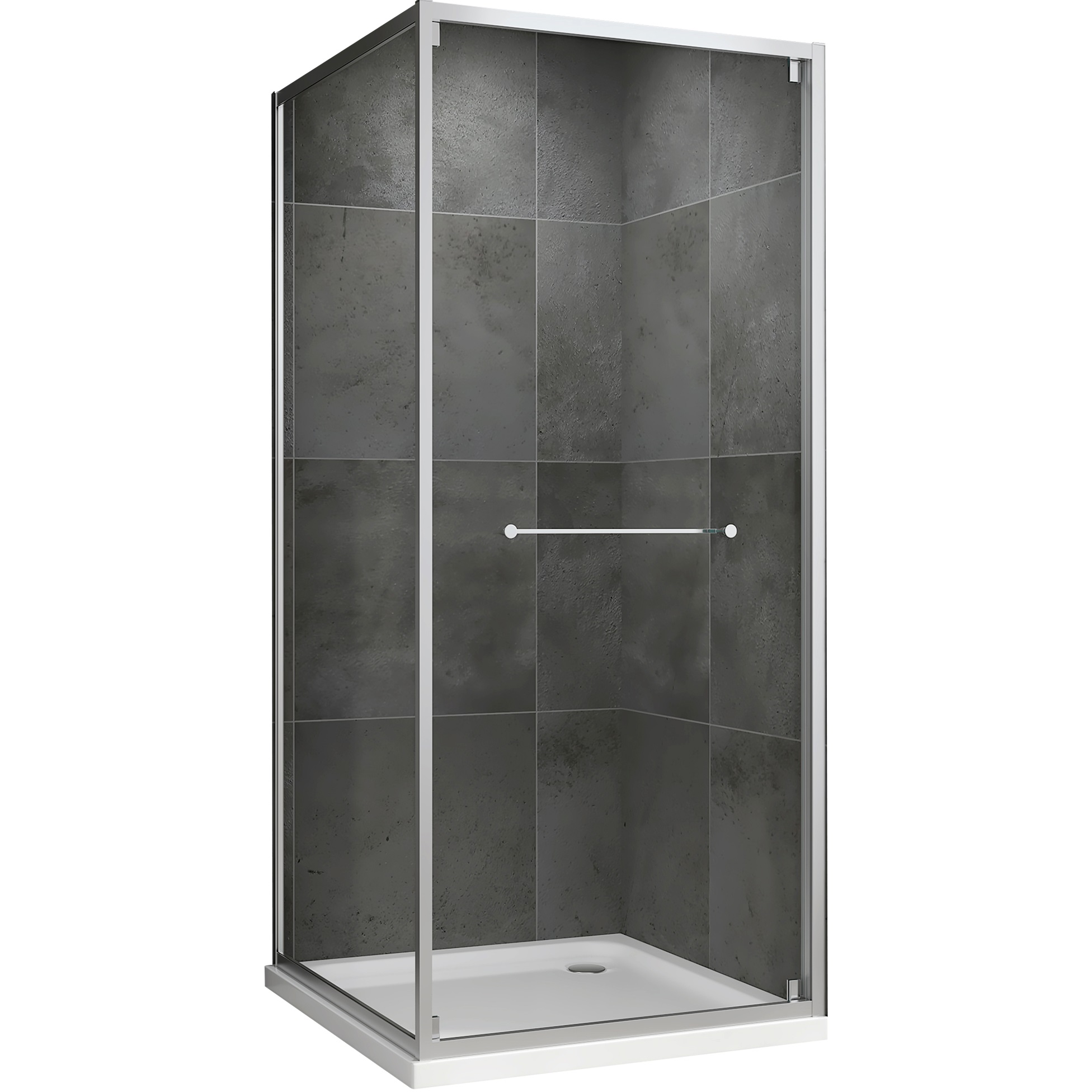 Душевой уголок Abber Schwarzer Diamant AG0A100 100x100x195 (хром)