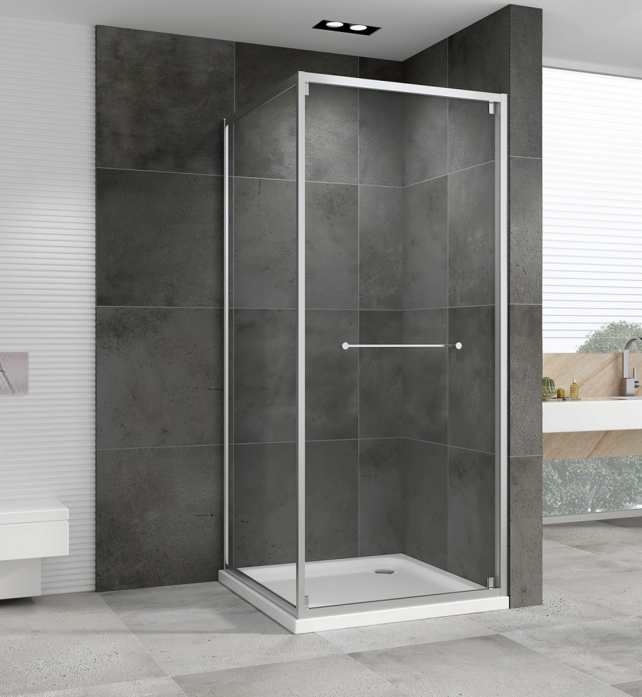 Душевой уголок Abber Schwarzer Diamant AG0A100 100x100x195 (хром)
