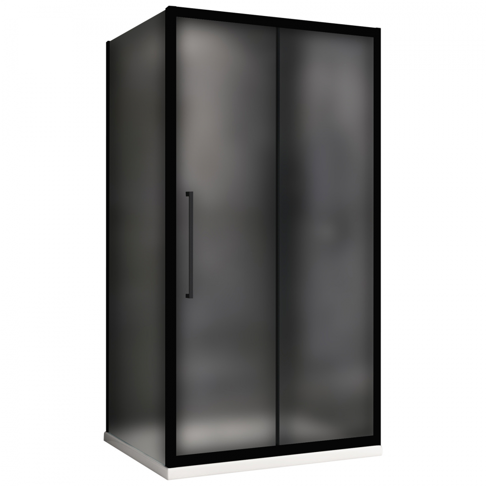 Душевой уголок Abber Schwarzer Diamant AG30110BMH-S90BM 110х90х195 (черный матовый)