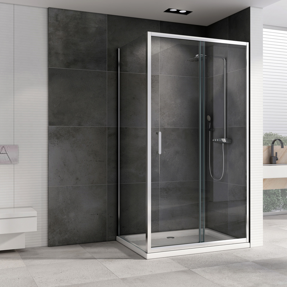 Душевой уголок Abber Schwarzer Diamant AG301205-S805 120x80x190 (хром)