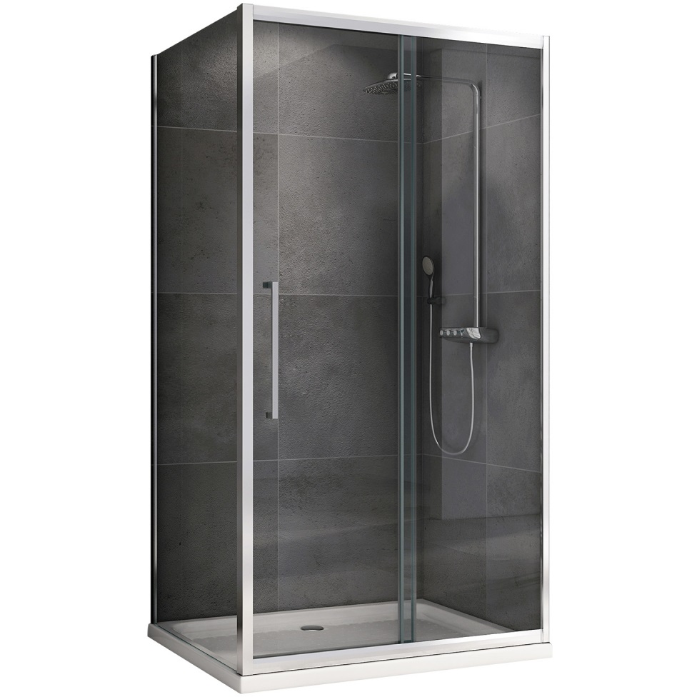 Душевой уголок Abber Schwarzer Diamant AG30120H-S75 120x75x195 (хром)