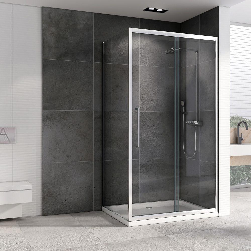 Душевой уголок Abber Schwarzer Diamant AG30160H-S85 160x85x195 (хром)