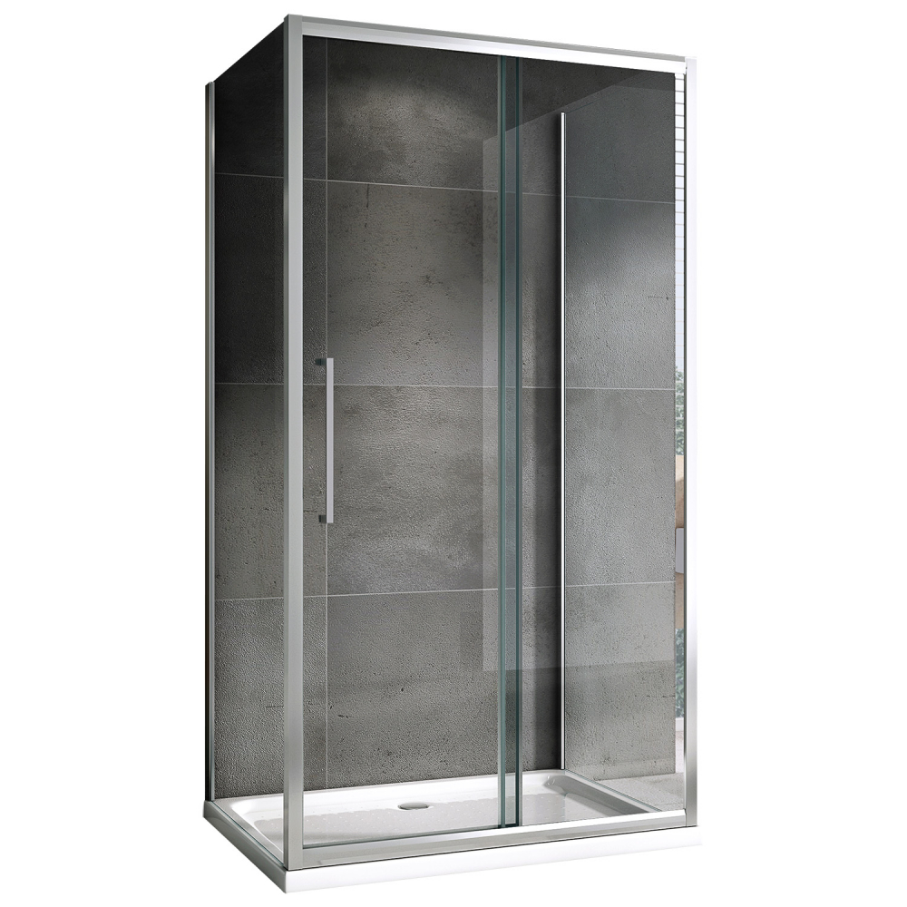 Душевой уголок Abber Schwarzer Diamant AG30160H-S90-S90 160x90x195 (хром)