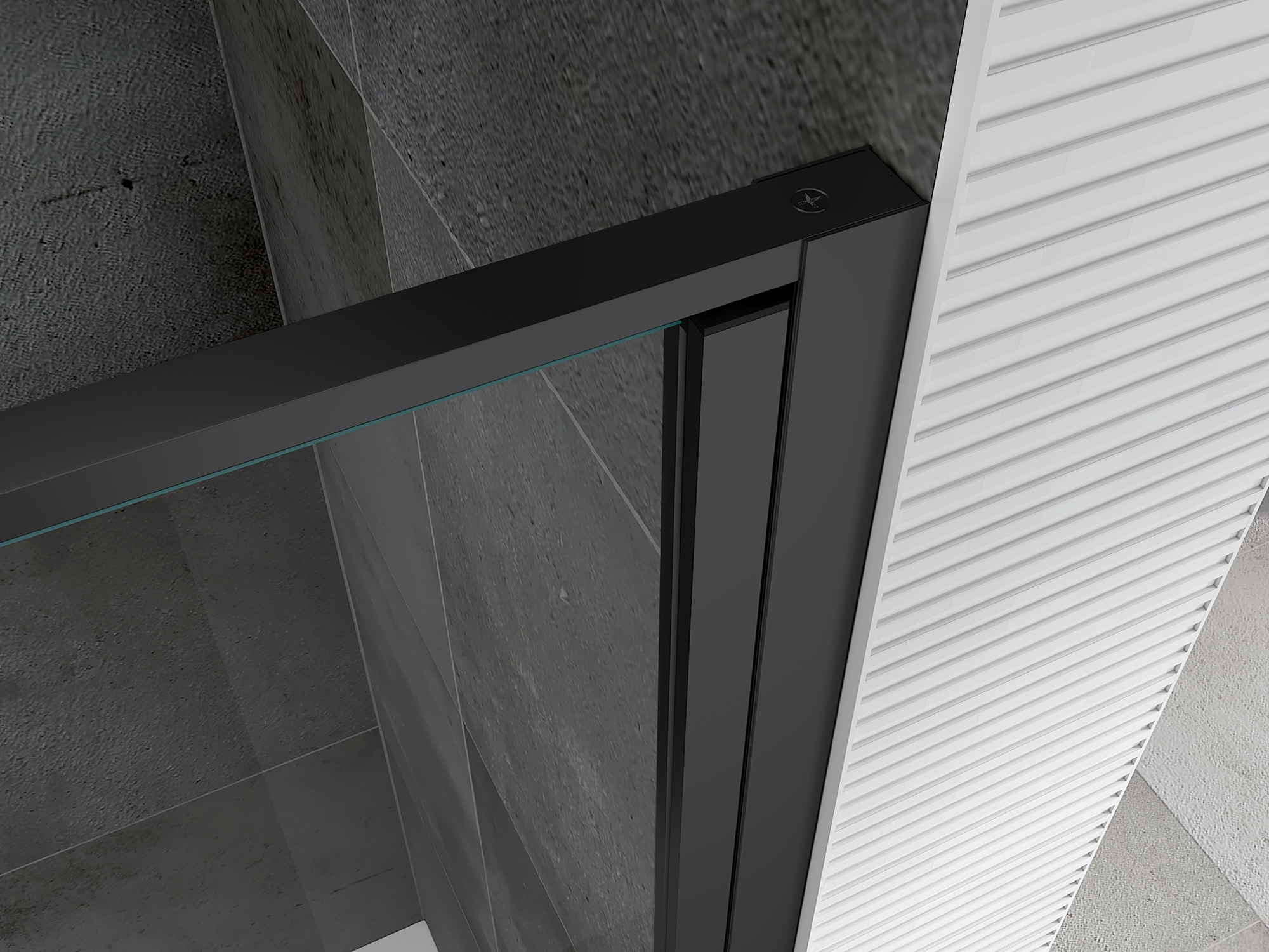 Душевой уголок Abber Sonnenstrand AG04090B-S90B 90x90x195 (черный матовый)