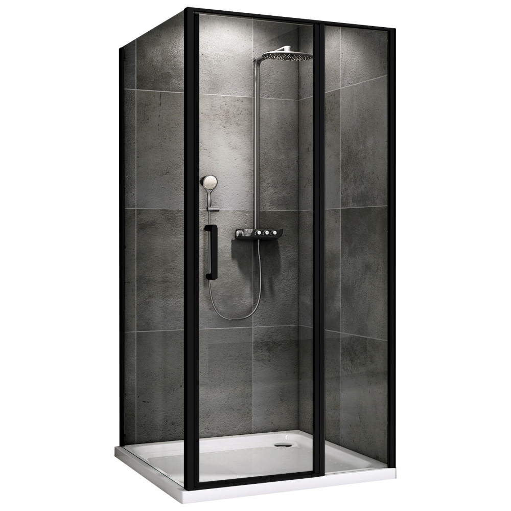 Душевой уголок Abber Sonnenstrand AG04120BS-S80B 120х80х195 (черный матовый)
