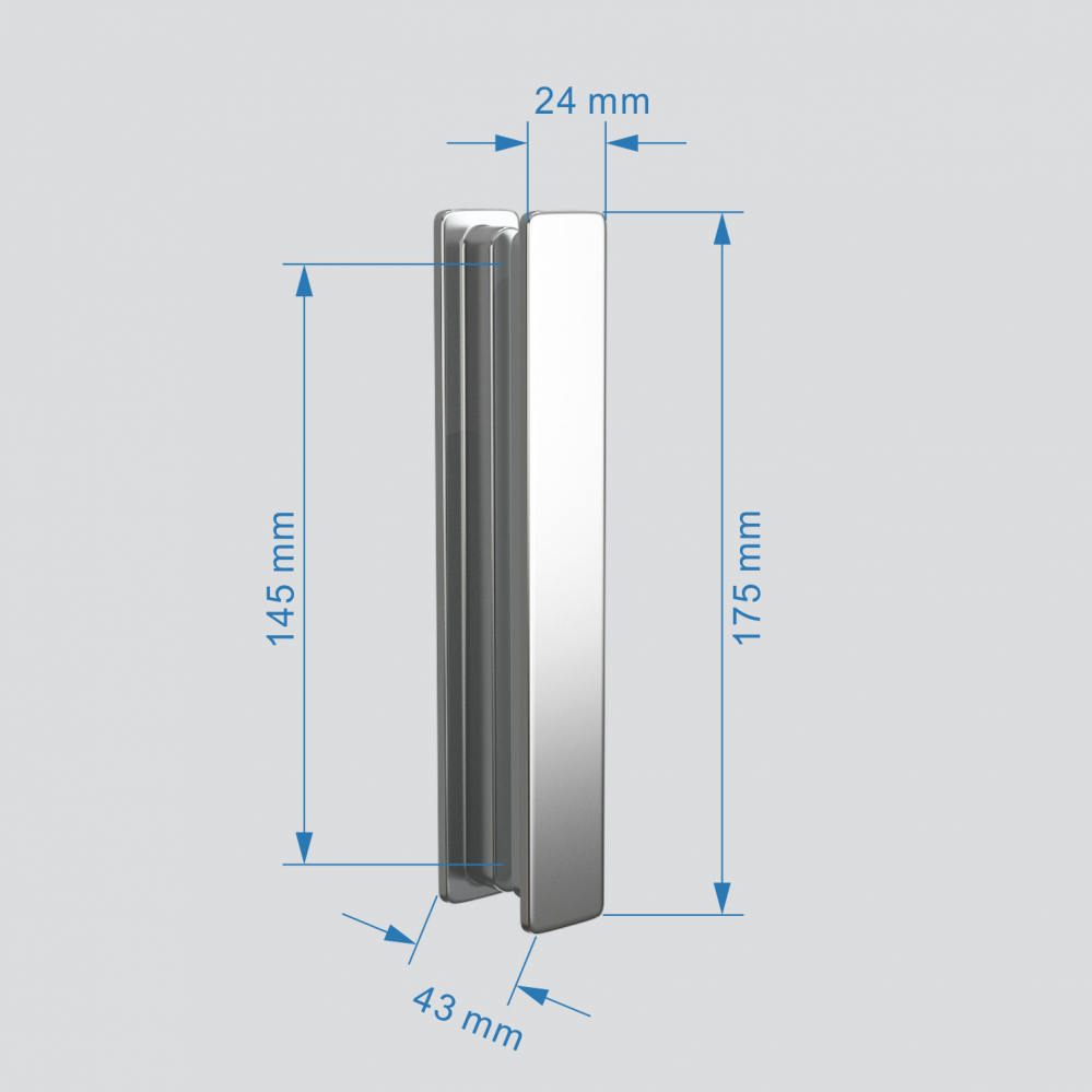 Душевой уголок Abber Sonnenstrand AG07090-S90 90x90x195 (хром)