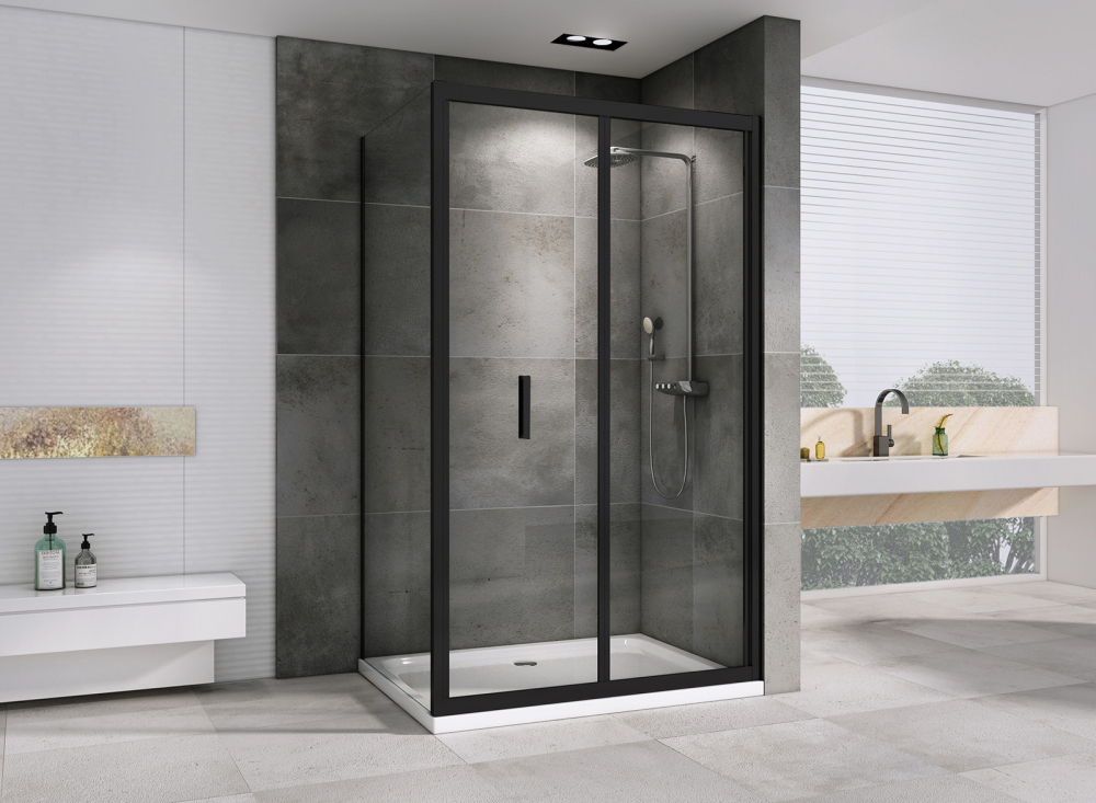 Душевой уголок Abber Sonnenstrand AG07120B-S70B 120x70x195 (черный матовый)