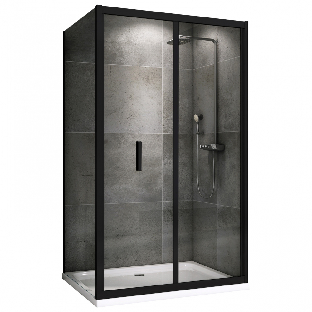 Душевой уголок Abber Sonnenstrand AG07120B-S90B 120x90x195 (черный матовый)