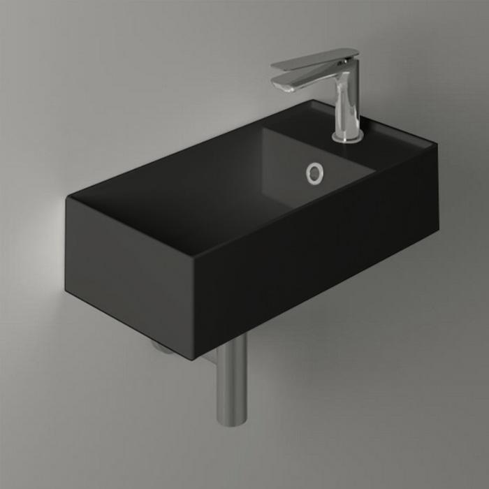 Раковина подвесная Simas Agile AG50 nero matt*1 50х27