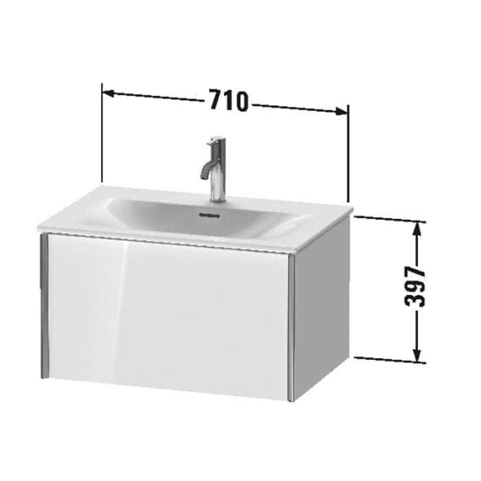 Тумба подвесная Duravit XViu XV40330B221 71x48