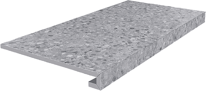 Ступень Клееная Kerama Marazzi Терраццо Серый SG632600R/GCF 33Х60