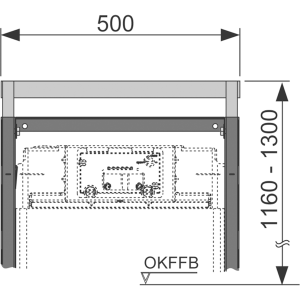 Комплект для изменения высоты крепления модуля Tece TECEprofil 9380002