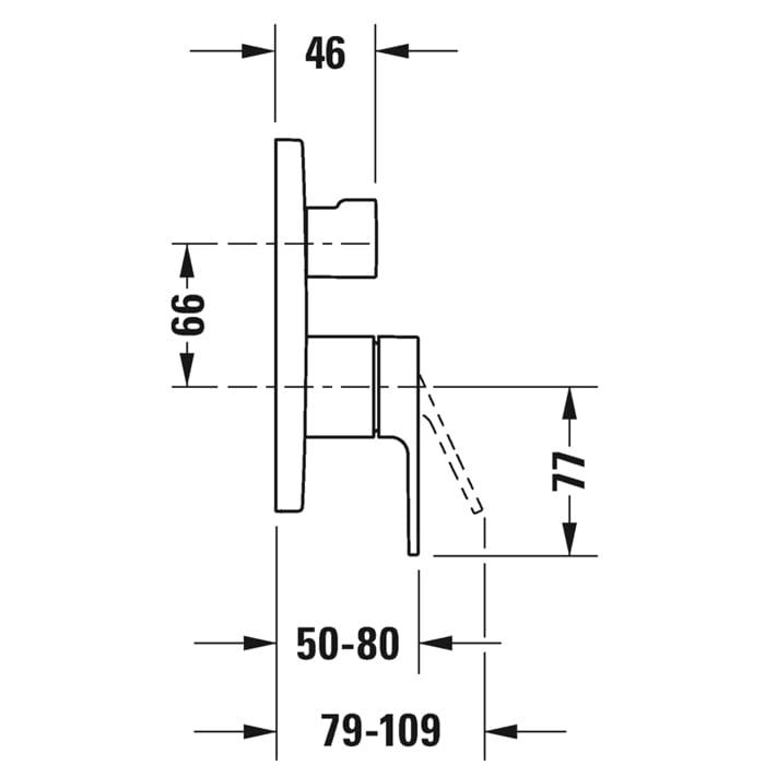 Смеситель для душа Duravit B.3 B35210018010