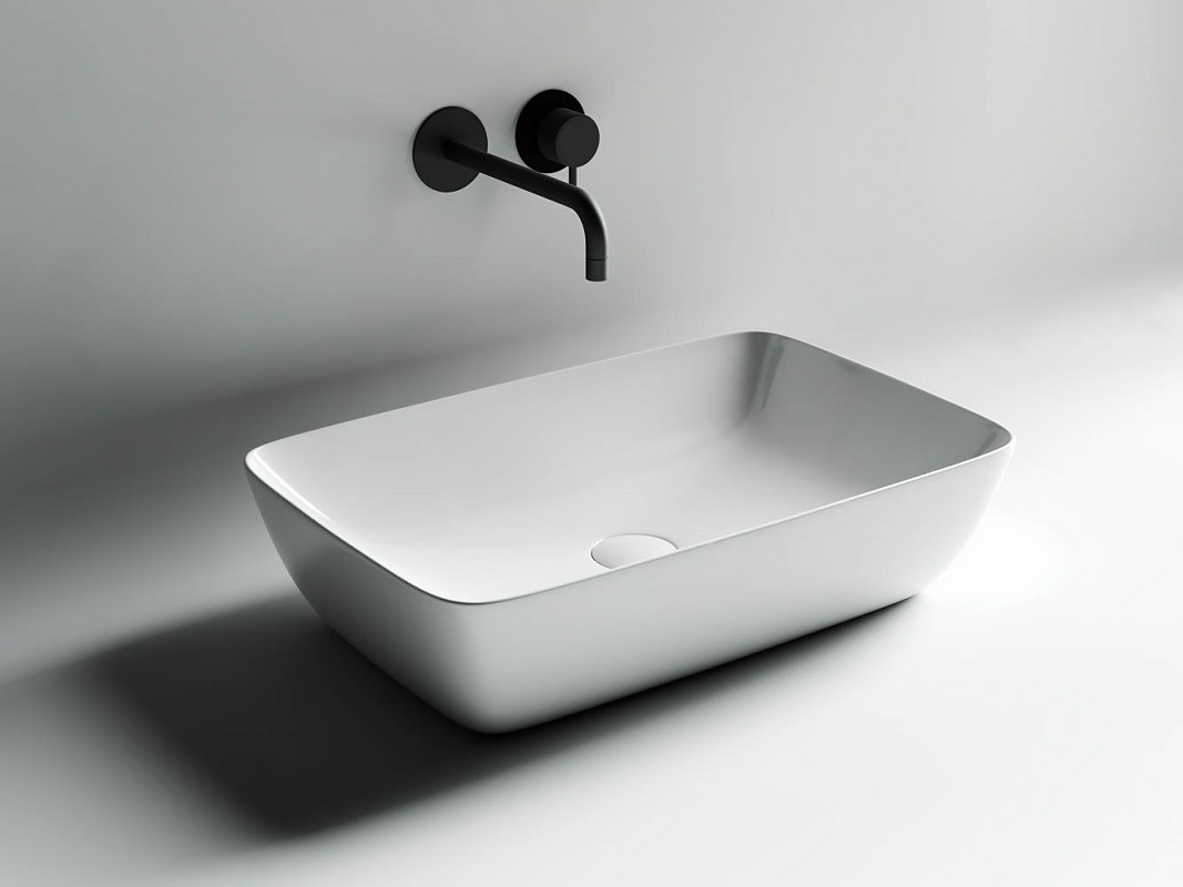 Раковина накладная Ceramica Nova Form CN2003 59x40 (белый), без донного клапана