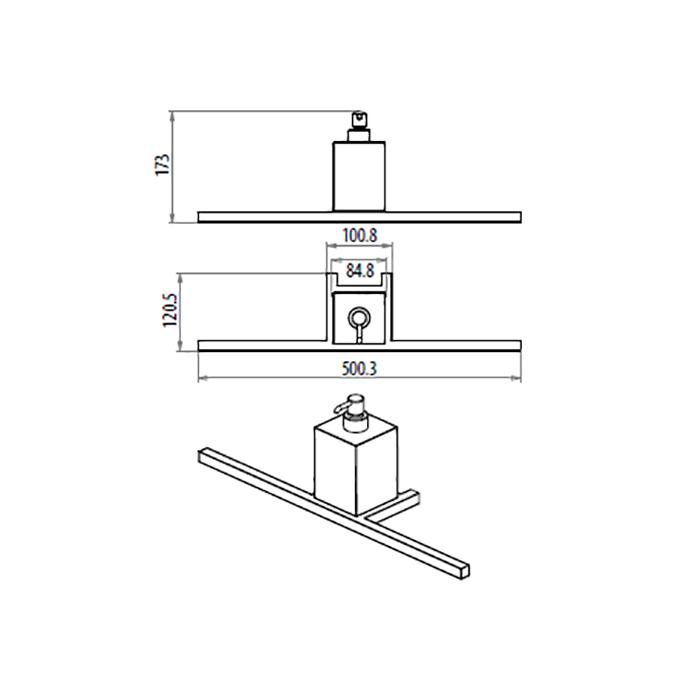 Дозатор подвесной Gattoni Kubik 4525/ABC0