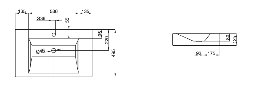Раковина подвесная Bette Aqua A054-000 80х49,5
