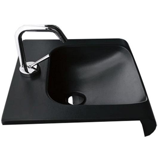 Раковина подвесная Kerasan Inka 341104*1 nero 60x40