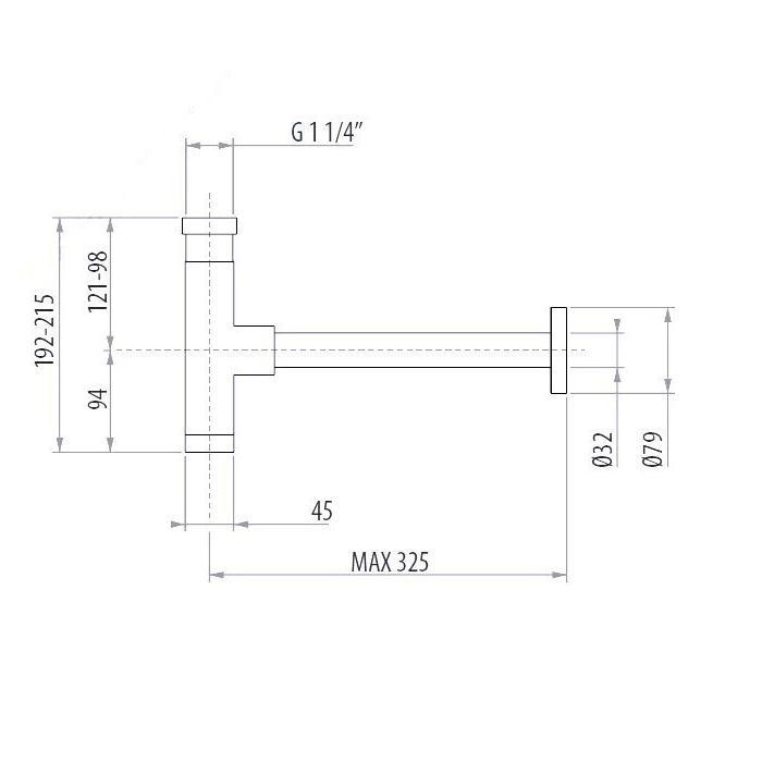 Сифон Gattoni Accessori 0162/00C0 cr