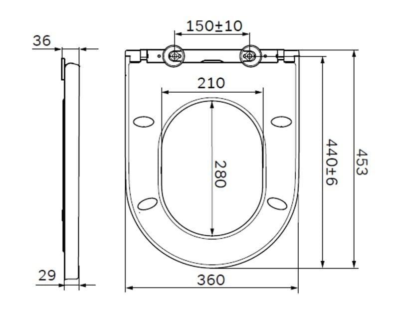 Сиденье для унитаза AM.PM Spirit V2.0 C707858WH
