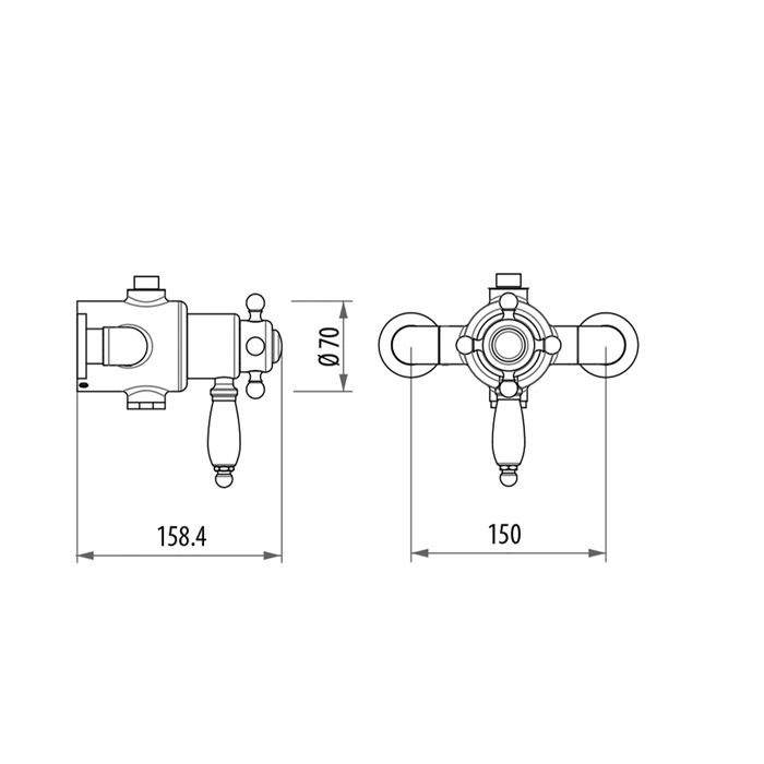 Смеситель для душа Gattoni Termostatici TSRE940V0br