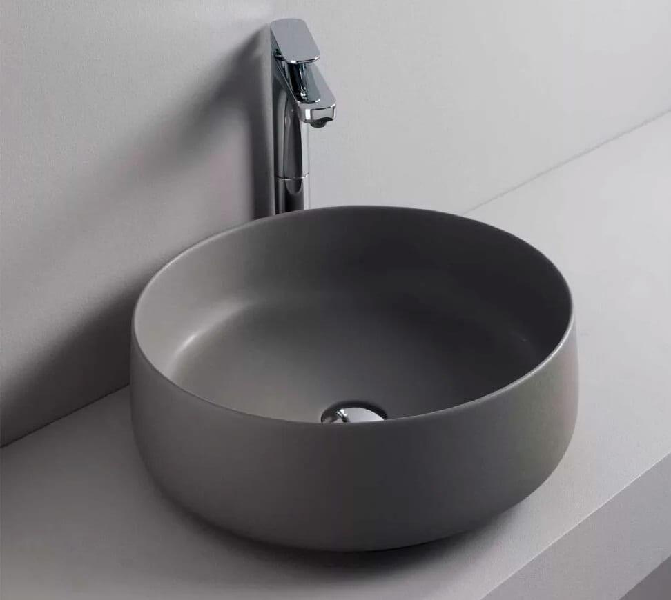 Раковина накладная Artceram Cognac COL001 15 00 grigio oliva 42x16