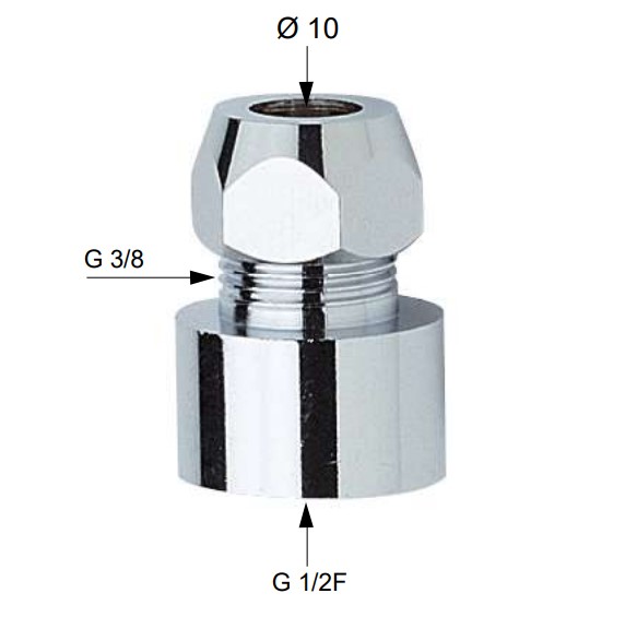 Гайка Remer 125F (хром)