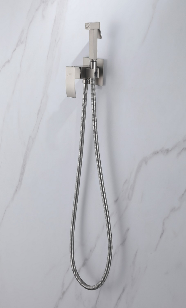 Гигиенический душ со смесителем Abber Wasserfall AF8625SP (сатин)