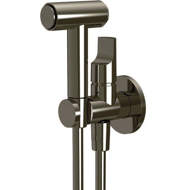 Гигиенический душ со смесителем Fima Carlo Frattini Collettivita F2320/4CS (черный хром)
