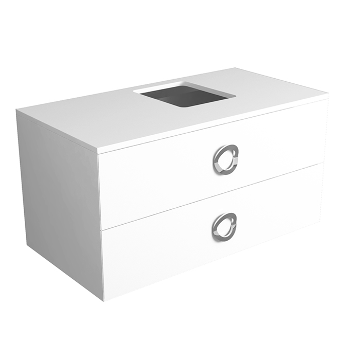 База под раковину подвесная Simas Henges HEM02 Bianco Matt 100x52