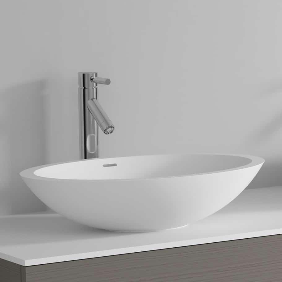 Раковина накладная Riho Avella Oval W016003105 58x36