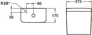 Бачок Ideal Standard Connect Cube E797001